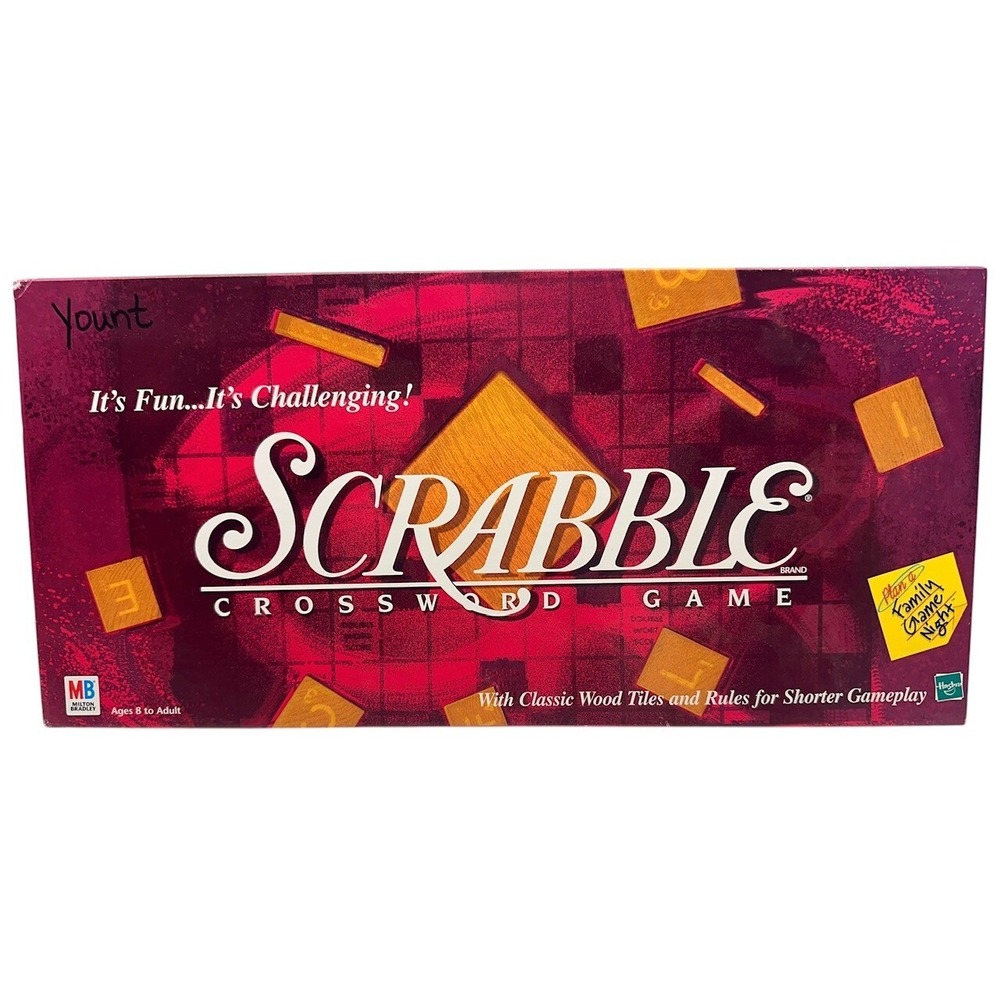 Hasbro Vintage‎ 1999 Scrabble Crossword Game [Complete]